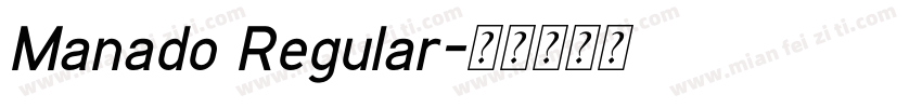 Manado Regular字体转换